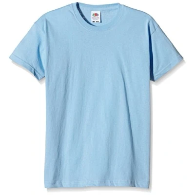 Afbeelding van Fruit of the Loom Origineel T shirt voor jongens, Blauw (Sky Blue)