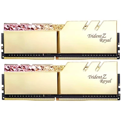 Image de G.Skill Trident Z Royal Series DDR4 kit 16 Go: 2 x 8 Go DIMM 288 broches 4266 MHz / PC4 34100 CL19 1.4 V mémoire sans tampon non ECC or