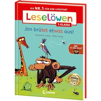 Afbeelding van Leselöwen 1. Klasse Jim ist mies drauf brütet etwas aus!