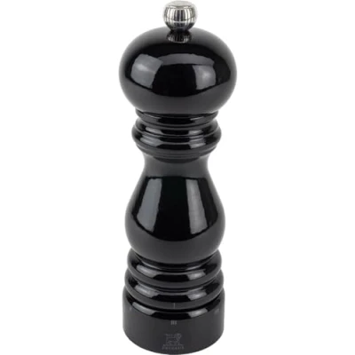Image de PEUGEOT Moulin à Poivre Paris u&#039;Select 18 cm 6 Réglages de Moutures Prédéfinies En Bois Labellisé PEFC Fabrication Française Coloris Laqué Noir