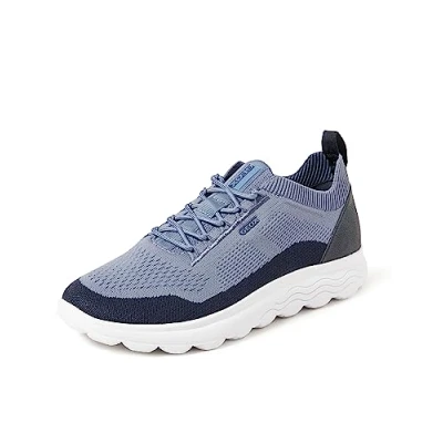 Afbeelding van Geox Spherica Sneakers laag, Heren, Maat: 42, Avio/navy Imitatieleer/ textiel
