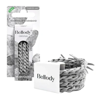 Afbeelding van Bellody Original Hair Ties Urban Gray 4 Uds