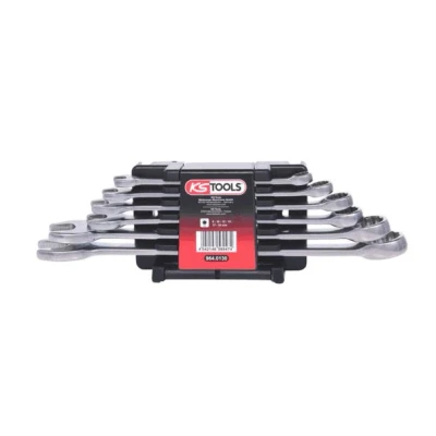 Afbeelding van KS Tools, Spanner, STAINLESS STEEL combinatiesleutelset, 15 vorkstand, 6 delen (19 mm, 8 10 14 18 11 12 17 13 9 16 mm)