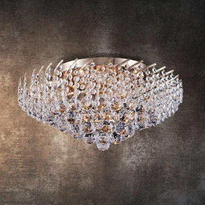 Afbeelding van Kristallen plafondlamp Karolina Ø 51 cm
