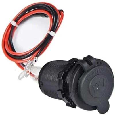 Afbeelding van Enisina sigarettenaansteker, waterdicht, marineblauw, klasse 12 V/24 V DC, outlet voor boot, motorfiets, met een aansluitkabel van 0,6 m
