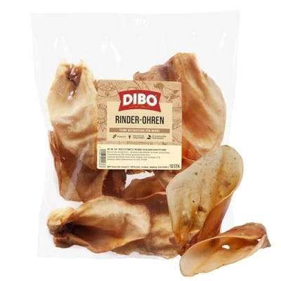 Afbeelding van 250g DIBO runderoren (10 stuks) hondensnacks