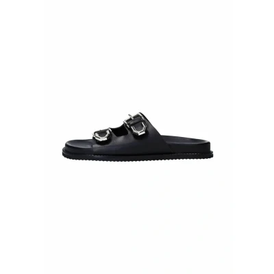 Afbeelding van sacha MIT Schnallen Muiltjes, Dames, Maat: 40, Black Schoenen