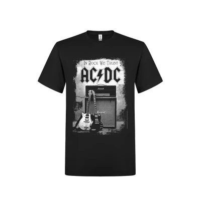 Afbeelding van rockshirts AC/DC IN ROCK WE Trust Tshirt print, Heren, Maat: XL, Black