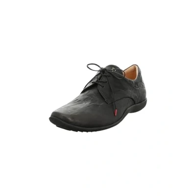 Afbeelding van Think! Guad2_3 000712 Verwijderbare Zool Duurzaam Tan Chroomvrij Lage veterschoenen Dames, 0000 Zwart