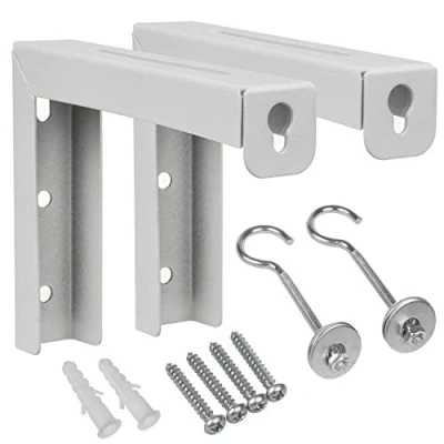 Afbeelding van Set van 2 projectieschermhaken Maclean MC 923, max. belasting 25KG (voor set), staal