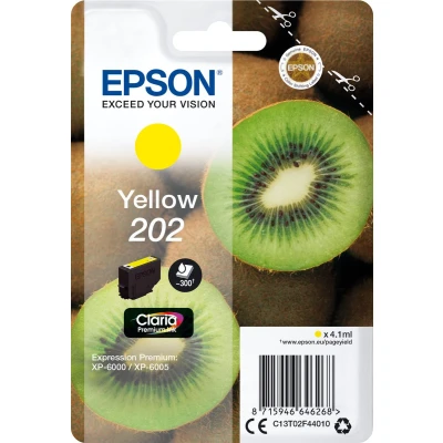Afbeelding van Epson 202 (C13T02F44010) Inktcartridge Geel