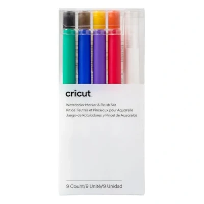 Afbeelding van Cricut Aquarelmarkers met penseel 1,0 mm (9 stuks)
