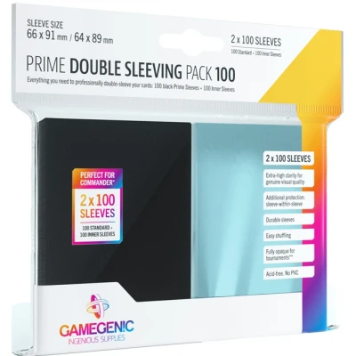 Afbeelding van Gamegenic Prime Sleeves Double Sleeving Pack (100 stuks)