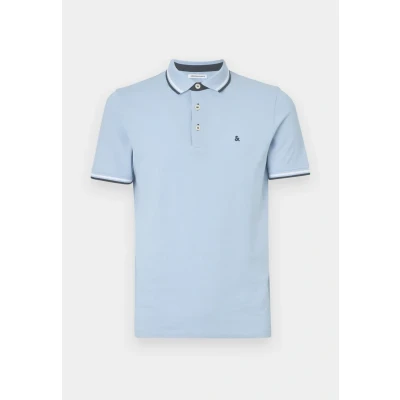 Afbeelding van JACK&amp;JONES JJEPAULOS POLO SS NOOS Heren Poloshirt Chambray Blue Play