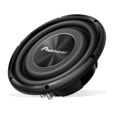 Afbeelding van Pioneer TS A2500LS4 Krachtige passieve subwoofer met 1200 W maximaal vermogen, 67 mm inbouwdiepte, IMPP membraan, 300 continu uitgangsvermogen, zwart