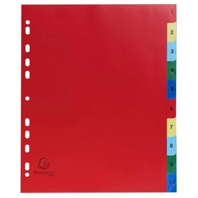 Afbeelding van Exacompta 84E 20x Intercalaires 1 10 A
