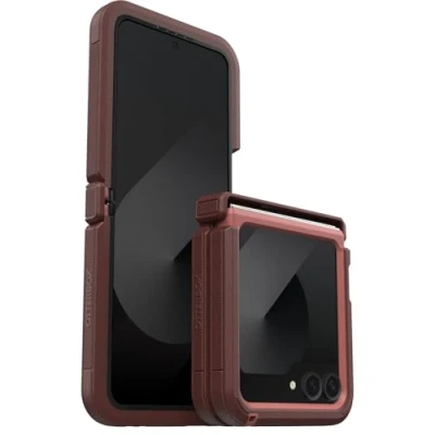 Afbeelding van OtterBox Defender XT Hoesje Geschikt voor Samsung Galaxy Z Flip 6 Back Cover Poortcovers Rood
