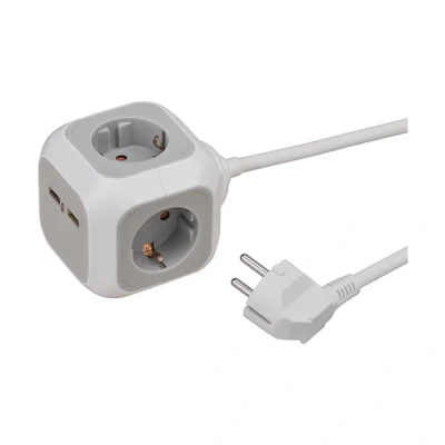 Image de Multiprise avec Bloc USB ALEA Power Plug Brennenstuhl Blanc