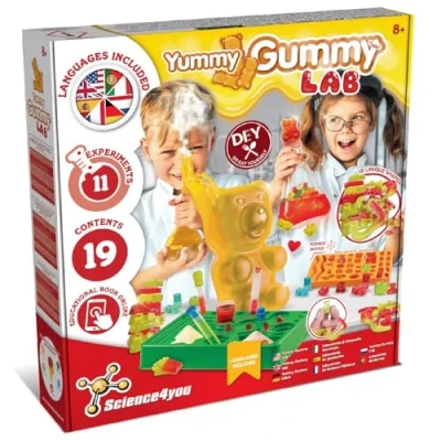 Afbeelding van Science4you Gigantische snoeplaboratorium snoeppakket voor het maken van je eigen kindersnoepjes en gummies in 19 verschillende vormen, inclusief reuzensnoepjes berenvorm, geschenkdoos