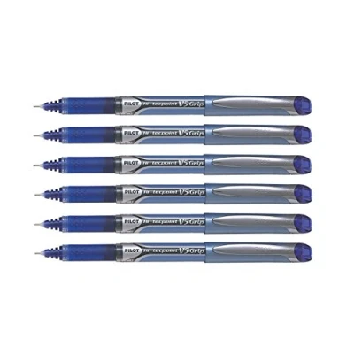 Image de Stylo roller encre liquide V5 Grip Bleu Pilot