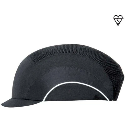 Image de JSP ABT000 001 100 casquette baseball hardcap A1+ 2.5 cm micro peak noir