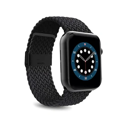 Afbeelding van Puro Nylon lusband (38 mm, 40 Textiel, Apple Watch Series 1, 2, 3, serie 4, 5, 6, SE), Horlogebandjes, Zwart