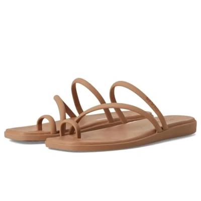 Afbeelding van Crocs Miami Toe Loop Sandal plateausandalen voor dames, Melkchocolade, 34/35 EU