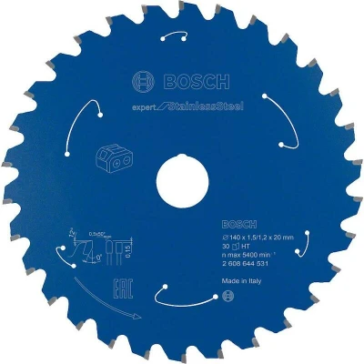 Image de BOSCH 2608644531 lame de scie circulaire E x pert pour acier inoxydable scies sans fil 140 20 1.5/1.2 mm, 30T