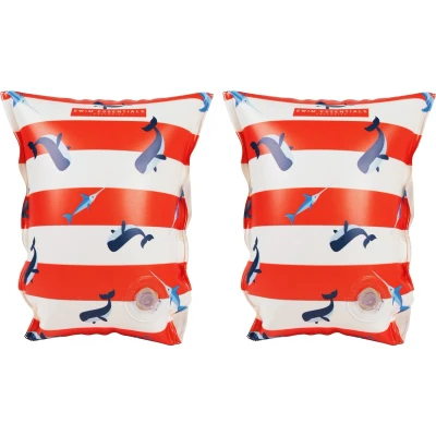 Afbeelding van Swim Essentials Zwembandjes 0 2 jaar Rood Wit Walvis