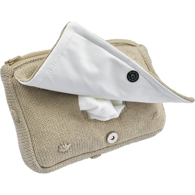Afbeelding van Meyco Baby Mini Knots billendoekjesetui sand