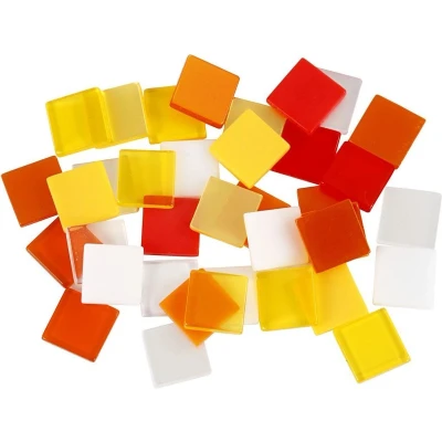 Afbeelding van Creativ Company Mini Mozaiek Rood/Oranje 1x1mm, 25 gram