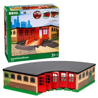 Afbeelding van BRIO Grosser Ringlokschuppen Houten speelgoed voor kinderen, Maat: One Size, Multi coloured