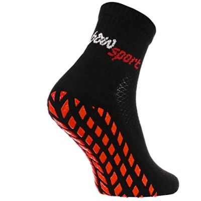 Afbeelding van Rainbow Socks Neo ABS Sportsokken voor dames en heren, neon, sportsokken, 1 x zwart.