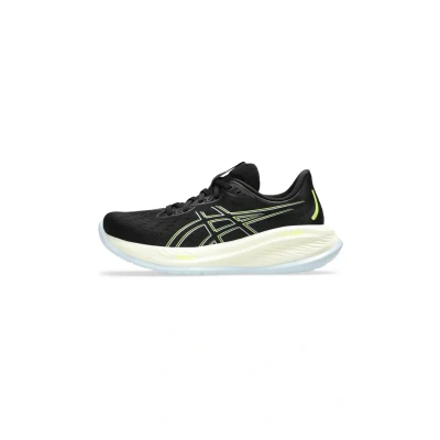 Afbeelding van Asics Gelcumulus 26 Hardloopschoenen neutraal, Dames, Maat: 41.5, Black safety yellow Kunststof
