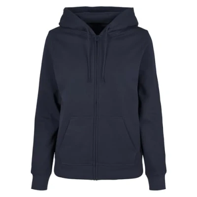 Afbeelding van Build your Brand Ladies Basic Zip Hoody BYBB009 Black