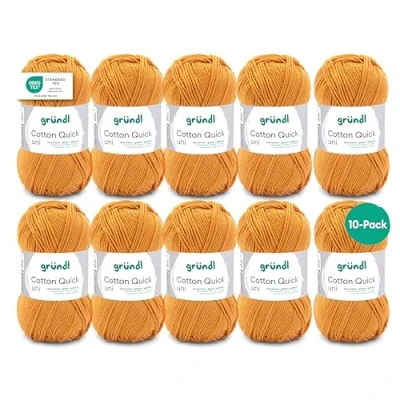 Afbeelding van 865 124 Cotton Quick Uni 10x50 gram okerbruin
