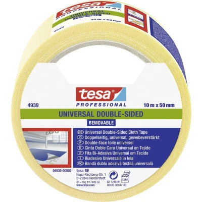 Afbeelding van tesa UNIVERSAL REMOVABLE 04939 00002 11 Bevestigingstape Professional Wit (l x b) 10 m 50 mm 1 stuk(s)