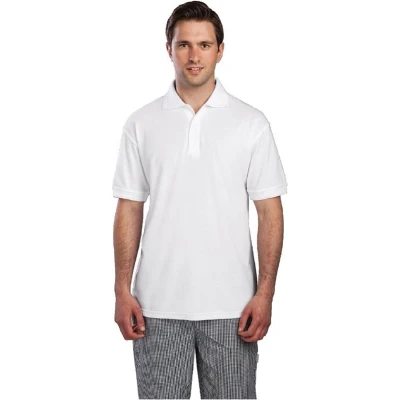 Afbeelding van Unisex poloshirt wit S