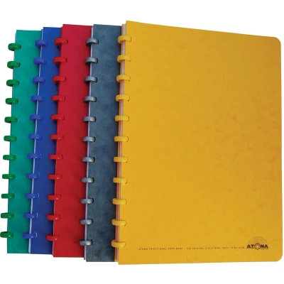 Afbeelding van Atoma Classic Schrift, Ft A4, 144 Bladzijden, Commercieel Geruit, Geassorteerde Kleuren Patroonschrift