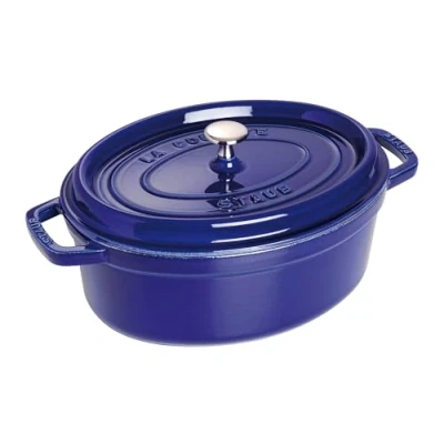 Afbeelding van Staub Cocotte Ovaal 29 cm Donkerblauw