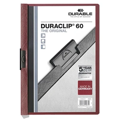 Afbeelding van Durable 220931 Klemmap Duraclip Original 30 (voor 1 vellen A4), 25 stuks, aubergine/donkerrood