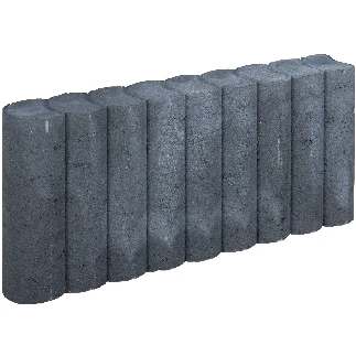 Afbeelding van Rondo Palissadeband 8x25x50cm zwart