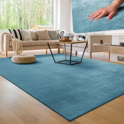 Afbeelding van Paco Home Tapijt voor woonkamer Eenkleurig Wasbaar Zacht kortstondig pooltje 160x220 cm