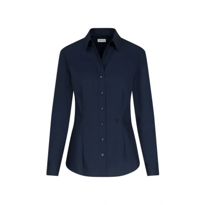 Afbeelding van Seidensticker Overhemdblouse, Dames, Maat: 34, Dunkelblau