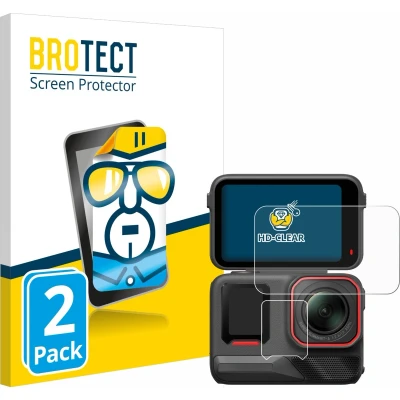 Afbeelding van BROTECT Screenprotector voor Insta360 Ace Pro 2 Folie Beschermfolie transparant (2 Stuks)