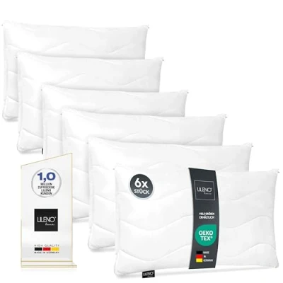 Afbeelding van LILENO HOME 6 stuks, 60 x 80 cm, met ritssluiting, voor bed of sierkussens, wasbaar tot 95 C, bank, bed, kussen