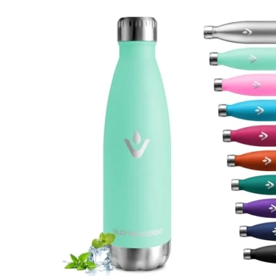 Image de bouteille thermique 750 ml, isotherme réutilisable, en acier inoxydable, sans BPA, isolation double paroi, anti fuite, pour enfants, adultes, école, sport et