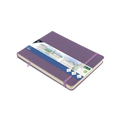 Afbeelding van Kangaro schetsboek A5 landscape heather purple met elastiek en lint K 861313