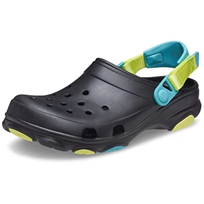 Afbeelding van Crocs Classic ALL Terrain Unisex Badslippers Black multi, Maat: 36 37, multi Kunststof