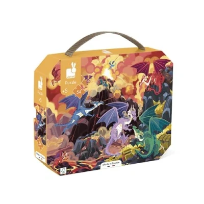 Image de Puzzle 54 pièces Janod Terre de Dragons